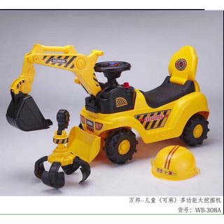 Xe cần cẩu máy xúc có nhạc cho bé