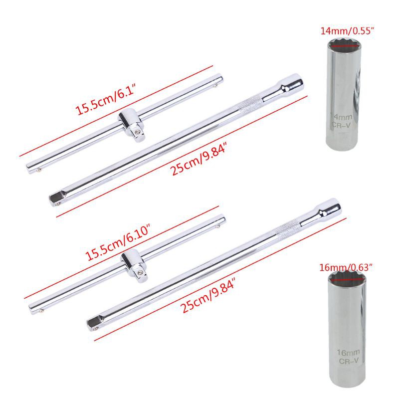 Dụng Cụ Tháo Bugi Đánh Lửa 12 Điểm 14 / 16mm