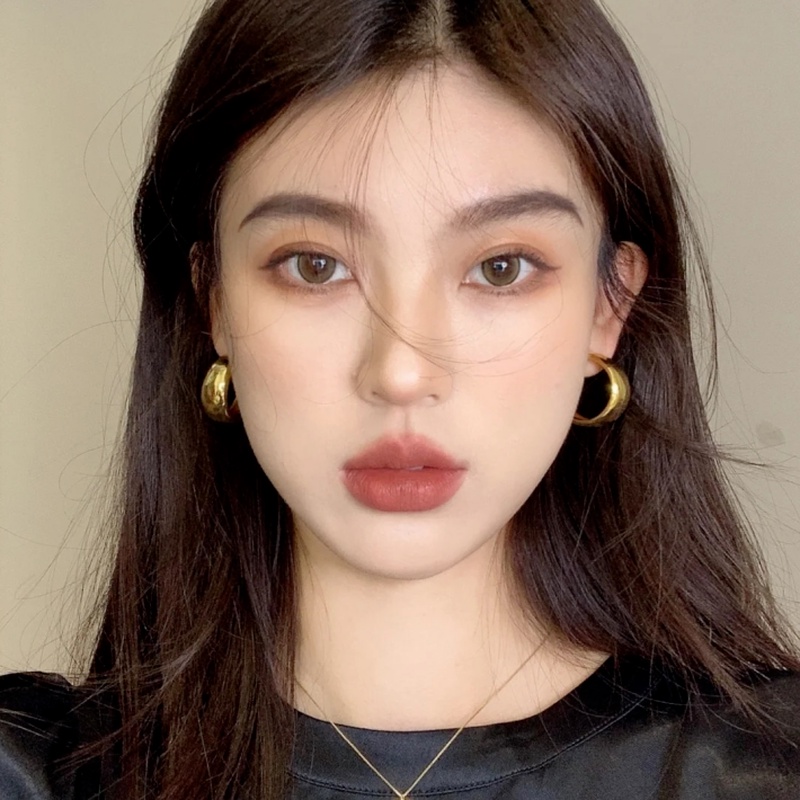 Đôi Bông Tai Khoen Tròn Thời Trang Vintage Cho Nữ