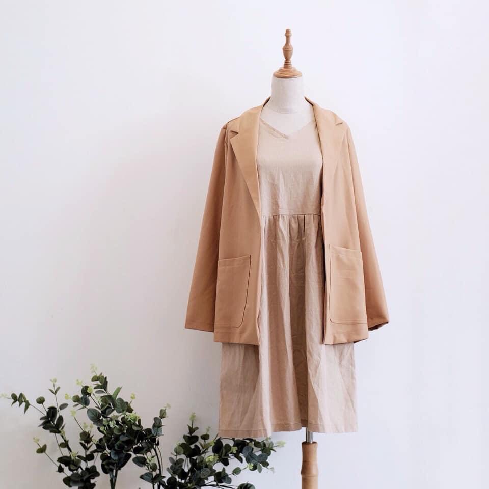 Áo blazer tông nâu