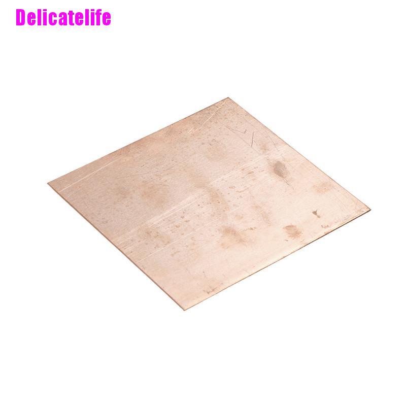 Tấm kim loại đồng nguyên chất 99.9% 100x100x1mm