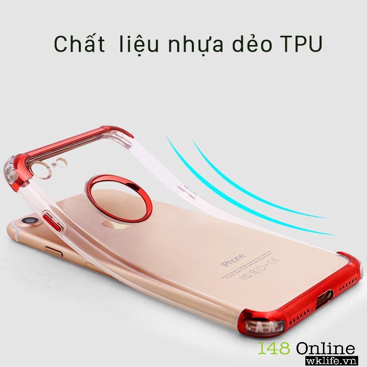 Ốp Iphone Chống Sốc Khuyết Táo Viền Xi Phát Sáng Trong Đêm Đèn Flash Camera