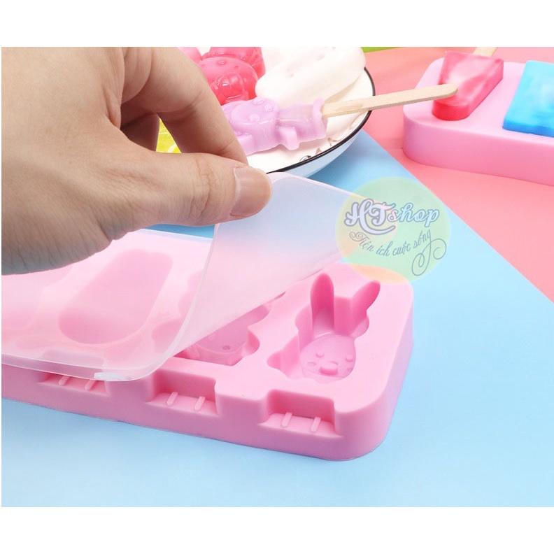 KHUÔN LÀM KEM (THẠCH) BẰNG SILICON NHIỀU MẪU CHO BÉ