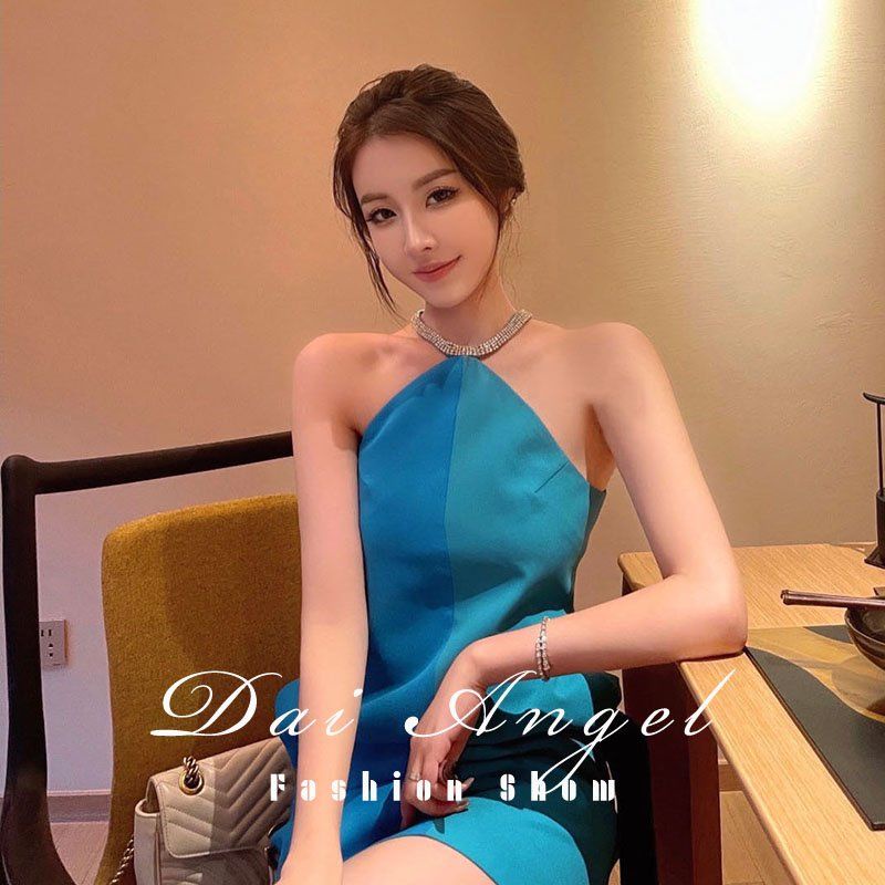 Đầm Hai Dây Màu Xanh Bạc Hà Phong Cách Pháp Thời Trang Mùa Hè Quyến Rũ