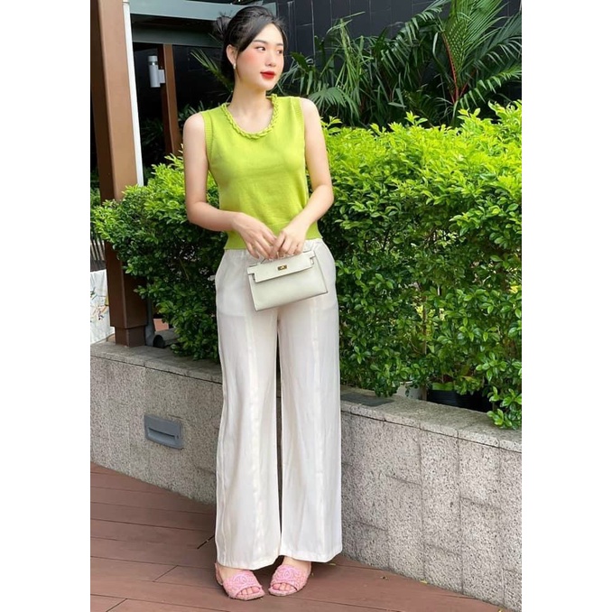 Áo len cốm tết cổ sát nách cực hot