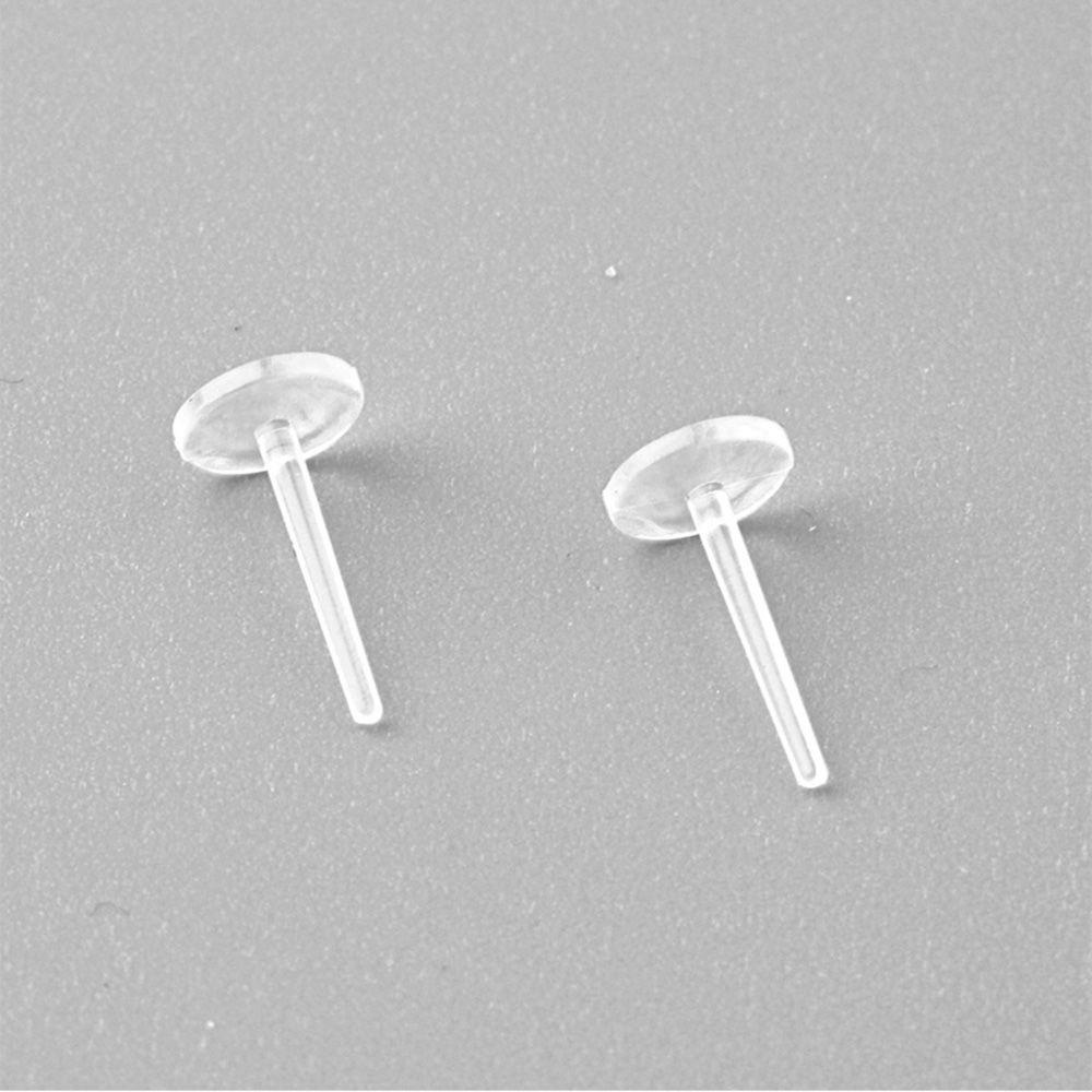 Miếng Đệm Tai Bằng Nhựa Trong Suốt Chống Dị Ứng Dùng Làm Trang Sức