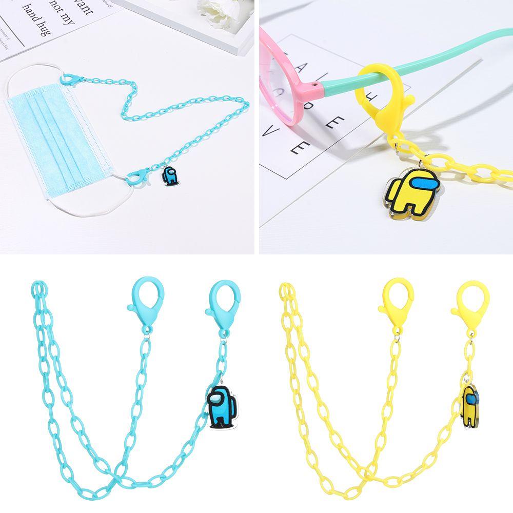 Dây Đeo Mặt Acrylic Chống Trượt Họa Tiết Hoạt Hình Xinh Xắn