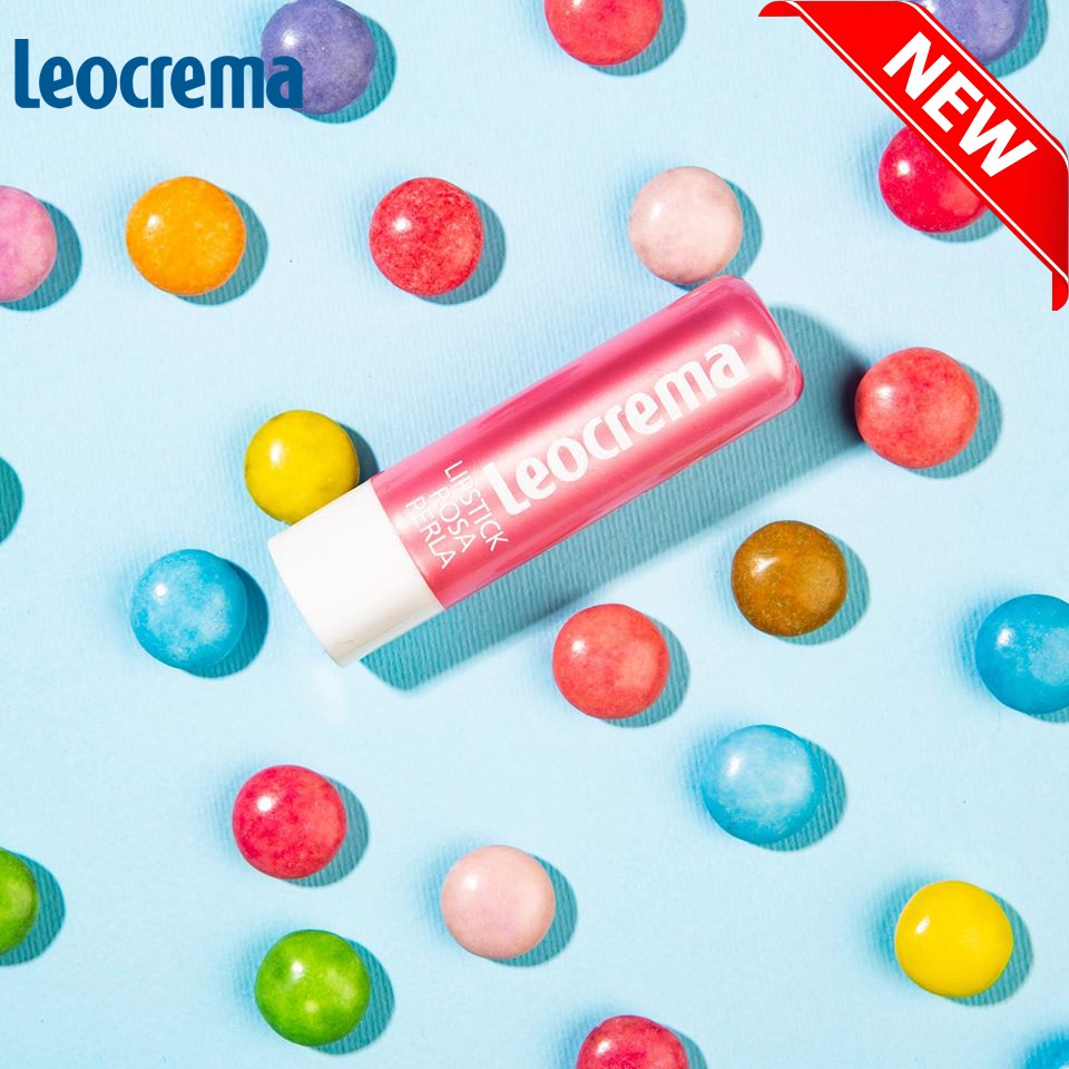 SON DƯỠNG LEOCREMA HƯƠNG HOA HỒNG SIÊU DƯỠNG ẨM, MỀM MIN MÔI 5,5ML (Ý)