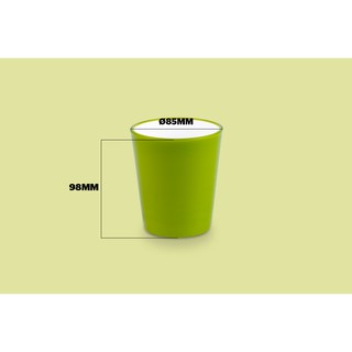 Cốc cách nhiệt 2 lớp 310ml biozone kb-cu310pgt - xanh lá