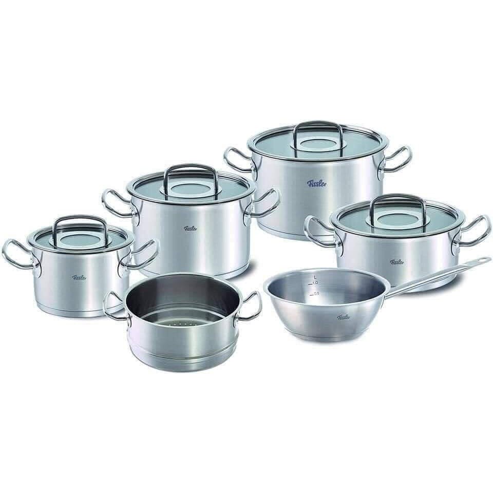 Bộ Nồi Fissler Original Profi Collection Saucepan 6 Món kèm xửng hấp