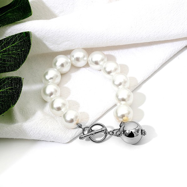 Vòng đeo tay đính hạt ngọc trai giả xinh xắn cho nữ | BigBuy360 - bigbuy360.vn