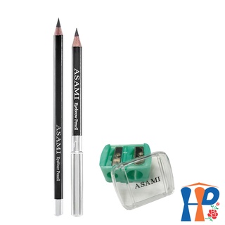 Combo Chì Mí Mày tặng chuốt chì Asami Eyeliner & Eyebrow Pencil + Shapeners Hani Peni