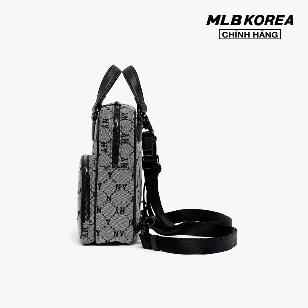 MLB - Balo mini phom chữ nhật Monogram Diamond Jacquard 3ABKS031N-50GRS