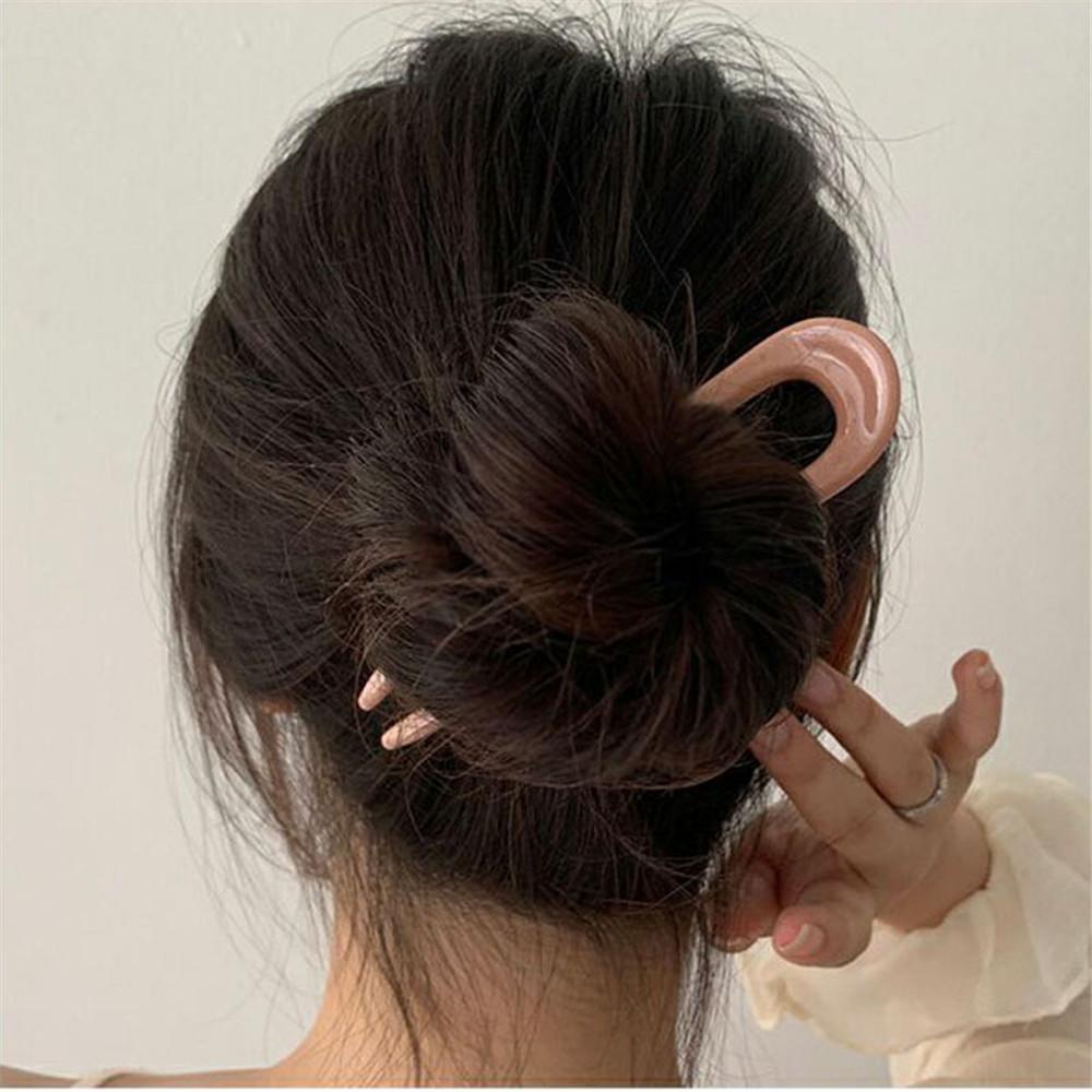 Kẹp Tóc Kim Loại Acrylic Dành Cho Nữ