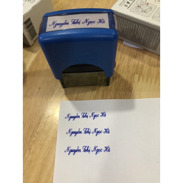 Khắc dấu tên 1 dòng Shiny tốt, giá siêu rẻ khắc siêu đẹp