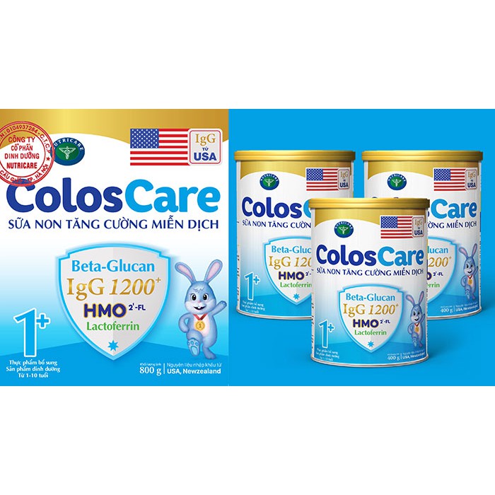 SỮA BỘT COLOS CARE 1+ 800GR