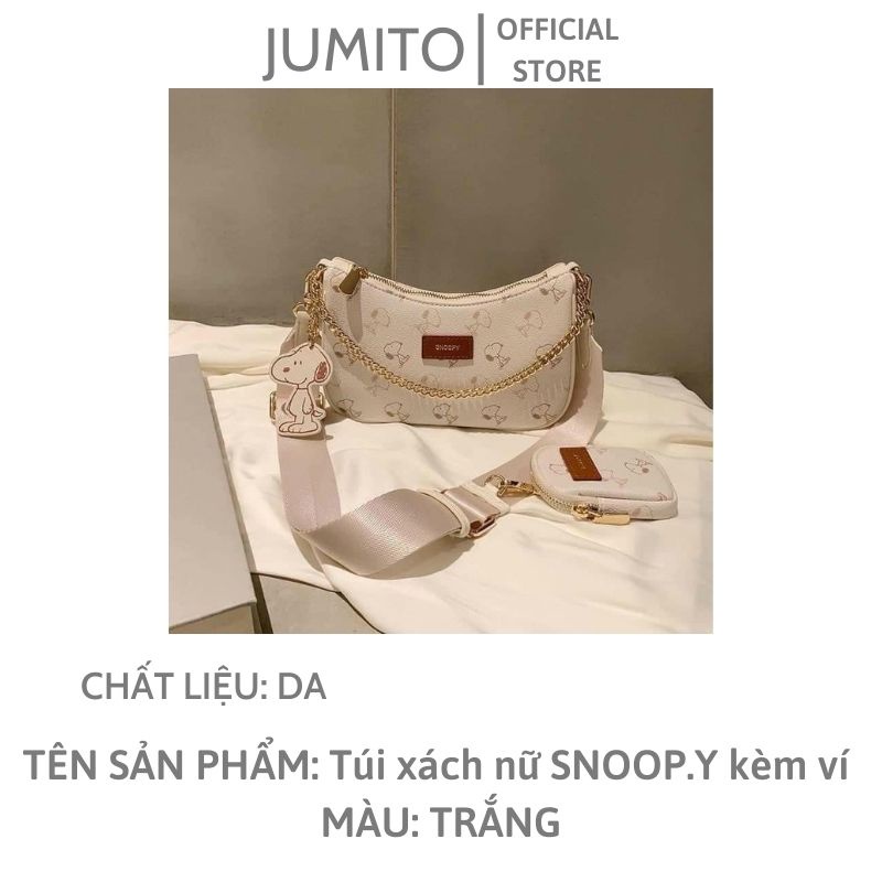 Túi xách nữ mini giá rẻ đeo chéo kẹp nách có dây xích kèm ví nhỏ cực xinh JUMITO T1.023