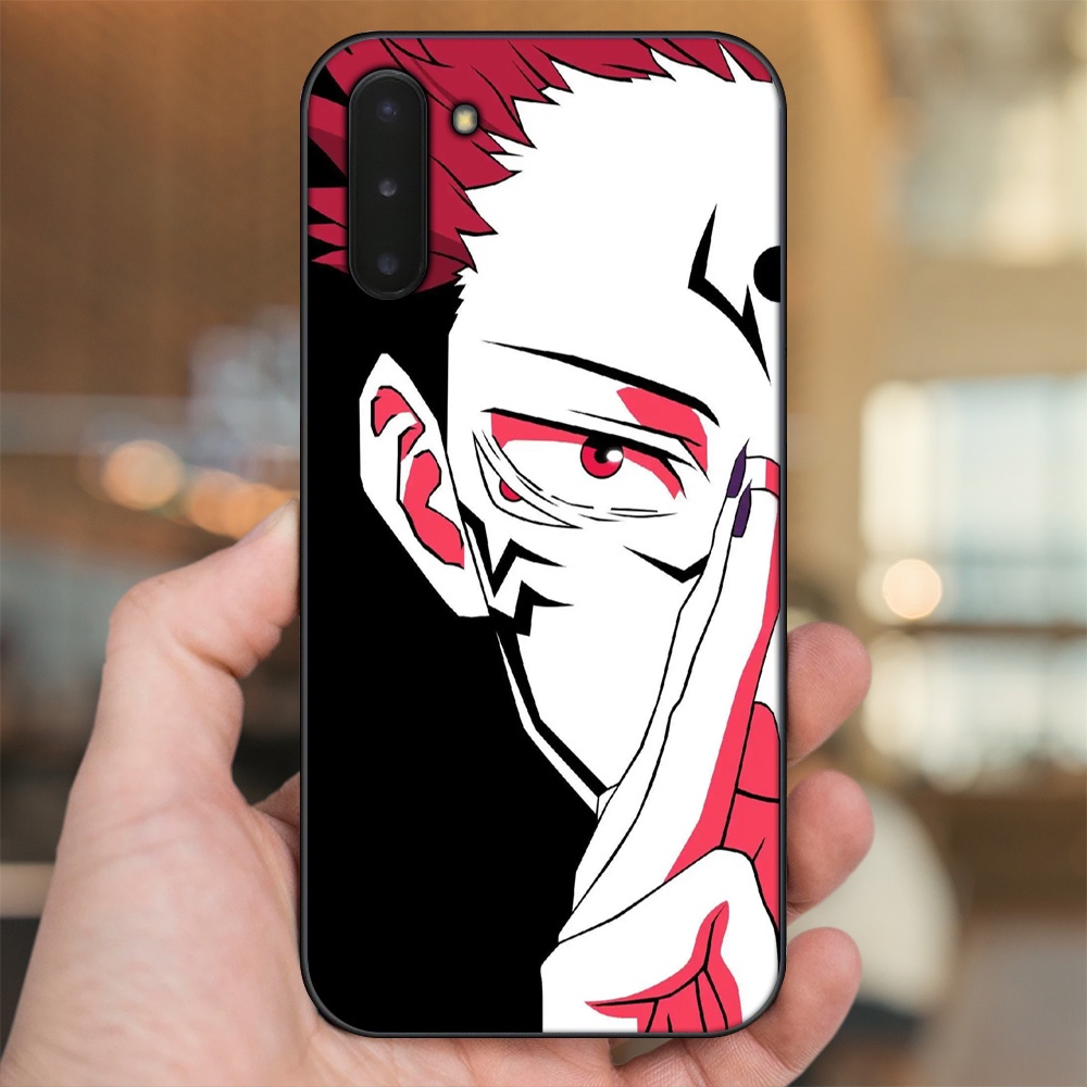 Ốp lưng Samsung Note 10 viền đen in hình Yuji Jujutsu Kaisen