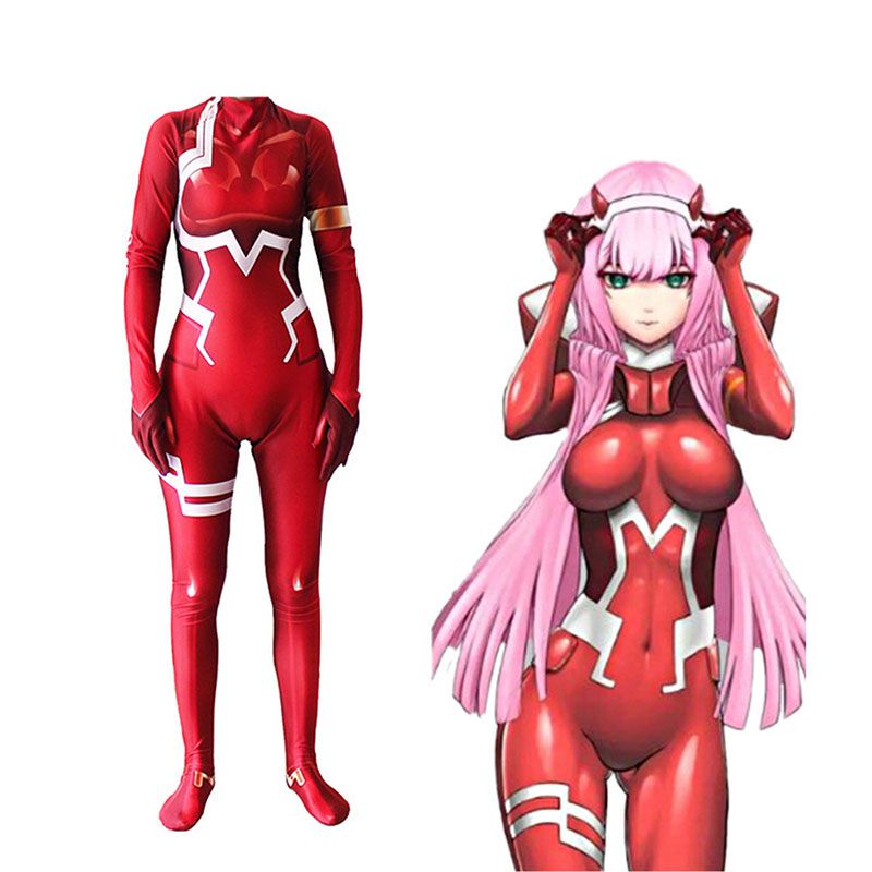 Bộ áo liền quần Cosplay Darling The Franxx Zero Two 02 bắt mắt Phù hợp cho hàng ngày
