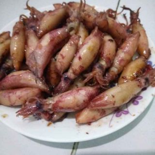 Mực trứng muối / mực trứng 1 nắng - rim kho thịt bao hao cơm 250g