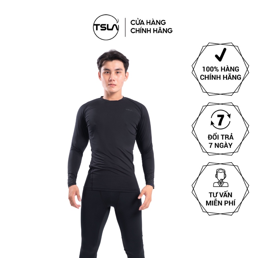 Áo thể thao nam ngắn tay TSLA combat bó cơ kháng khuẩn co giãn 4 chiều chống UV tập gym bơi chạy bộ bóng rổ TSB2026