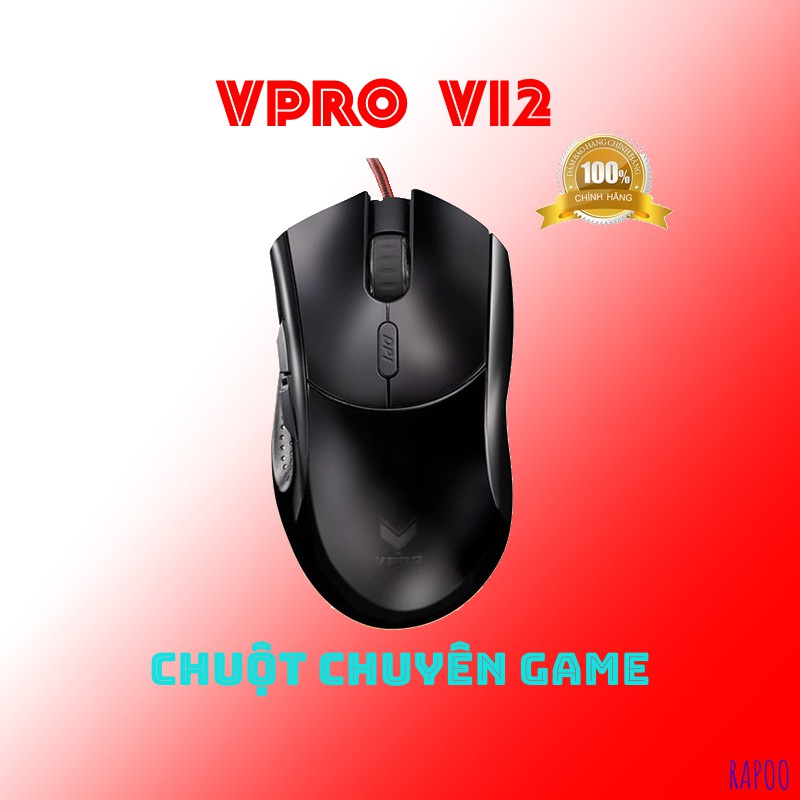 Chuột Gamming Rapoo VPro V12 3500DPI 6 phím - hàng chính hãng phân phối