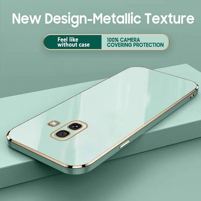Ốp Điện Thoại Mềm Mạ Màu Cho Samsung Galaxy J4 J6 Plus 2018 J7 Prime J610 J610G J610F J415 J415F J415G SM-G610 On Nxt On7 Prime