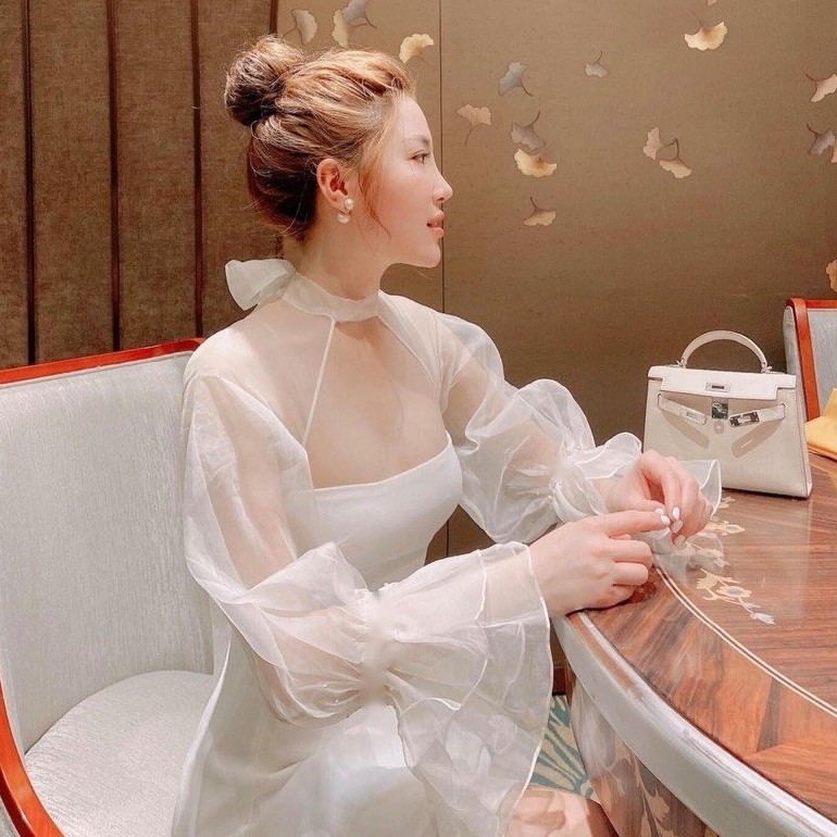 Váy Đầm Nữ Dáng Xòe Tay Dài_FREE SHIP_ Ảnh Thật Mẫu Chụp
