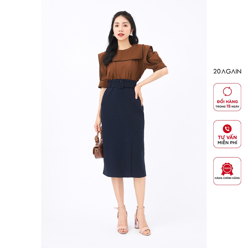 Chân váy Bút chì xẻ 1 bên 20Again JBA1604 tôn vòng 3 và che khuyết điểm hiệu quả | BigBuy360 - bigbuy360.vn