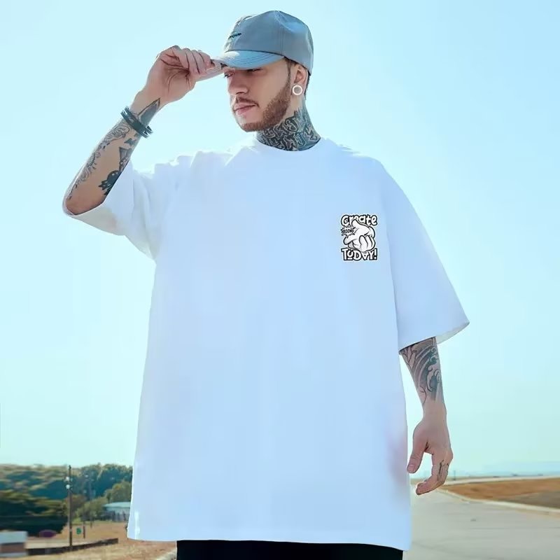 Áo Thun Tay Ngắn Dáng Rộng Phong Cách Hip Hop Thời Trang Mùa Hè Cho Cặp Đôi Size M-8XL