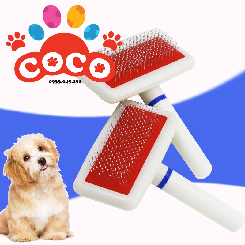 Lược Chải Lông Chấm Bi Đầu Răng - Lược Chải Lông Rụng Cho Chó Mèo Con - Lược Grooming Chó Mèo