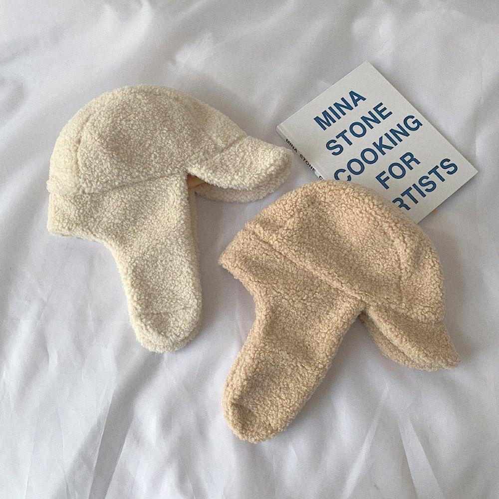 Mũ Phi Công Lót Lông Cừu Dễ Thương Cho Nữ