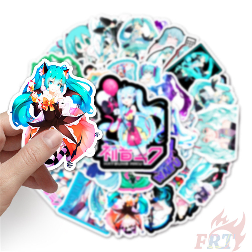 Bộ 50 Sticker Dán Hình Hatsune Miku Series 03