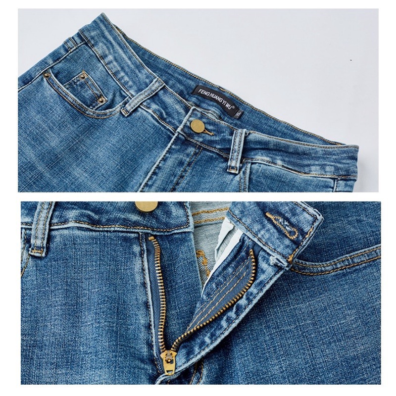 Q706  - Quần jean nữ ôm chất co giãn cho người mập hàng nhập