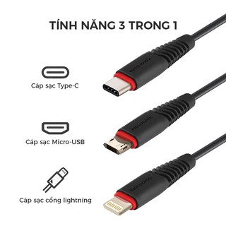 Bộ Sạc Promate FLEXCHARGE.EU 1,2 Mét