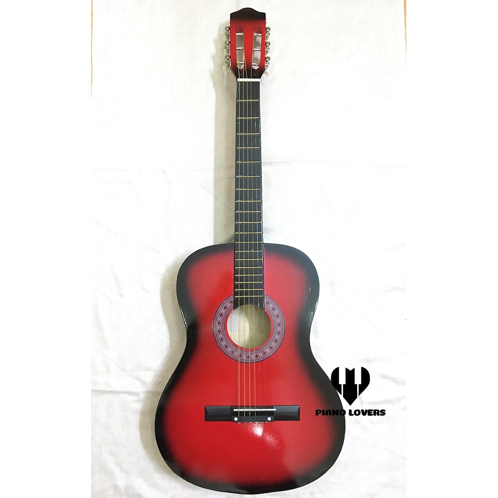 Đàn Guitar acoustic màu cam dáng D - HÀNG CÓ SẴN