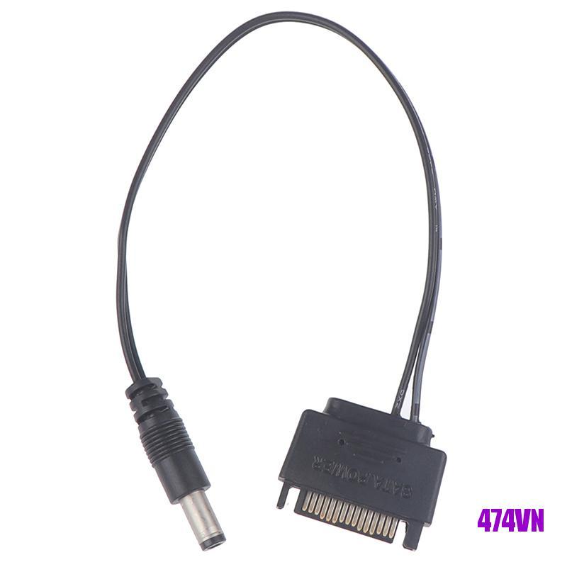 1 Dây Cáp Nguồn Sata Đầu Đực Sang Dc 5.5x2.1mm 12v 20cm | BigBuy360 - bigbuy360.vn
