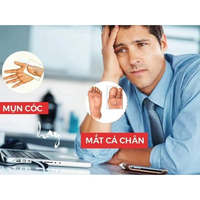 LT 3 Hộp Miếng Dán Plasters Trị Tận Gốc Mụn Cơm Mụn Cóc Mắt Cá Chân