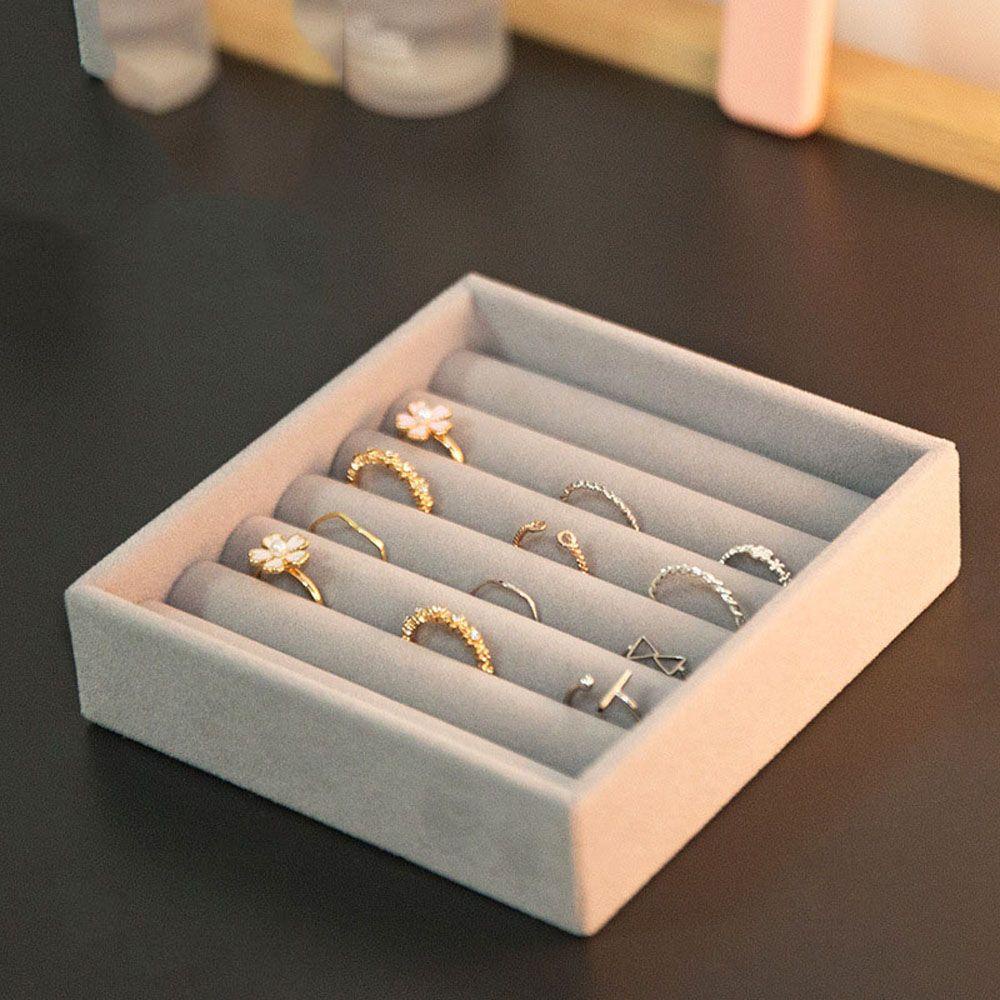 Hộp Đựng Trang Sức Bằng Vải Nỉ Thời Trang Sắp Xếp Gọn Gàng