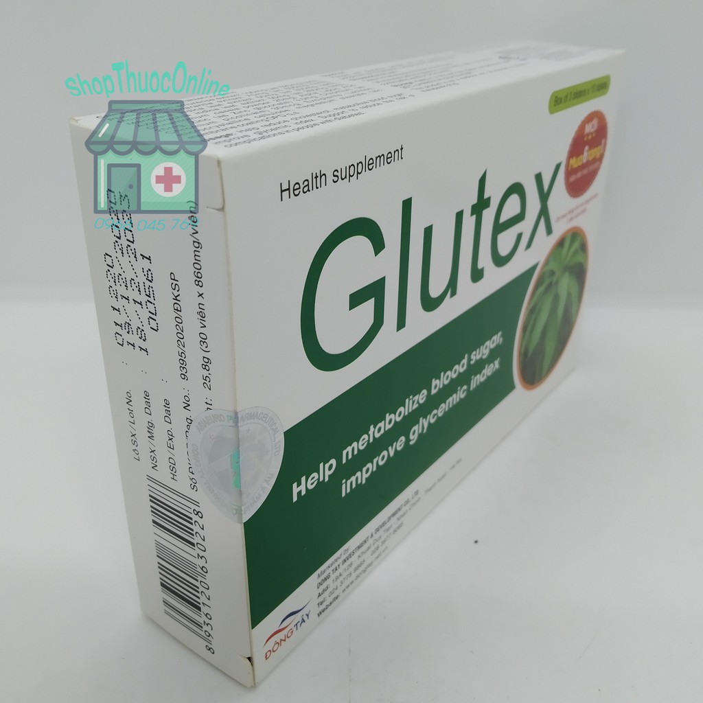 Glutex hỗ trợ đường huyết