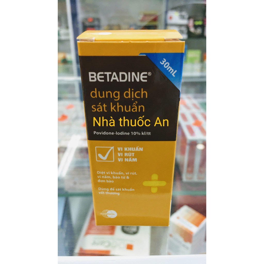 Dung dịch sát khuẩn Betadin 30ml 125ml