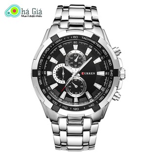Đồng Hồ Giá Rẻ Nam Curren 8023 dây thép mặt lịch
