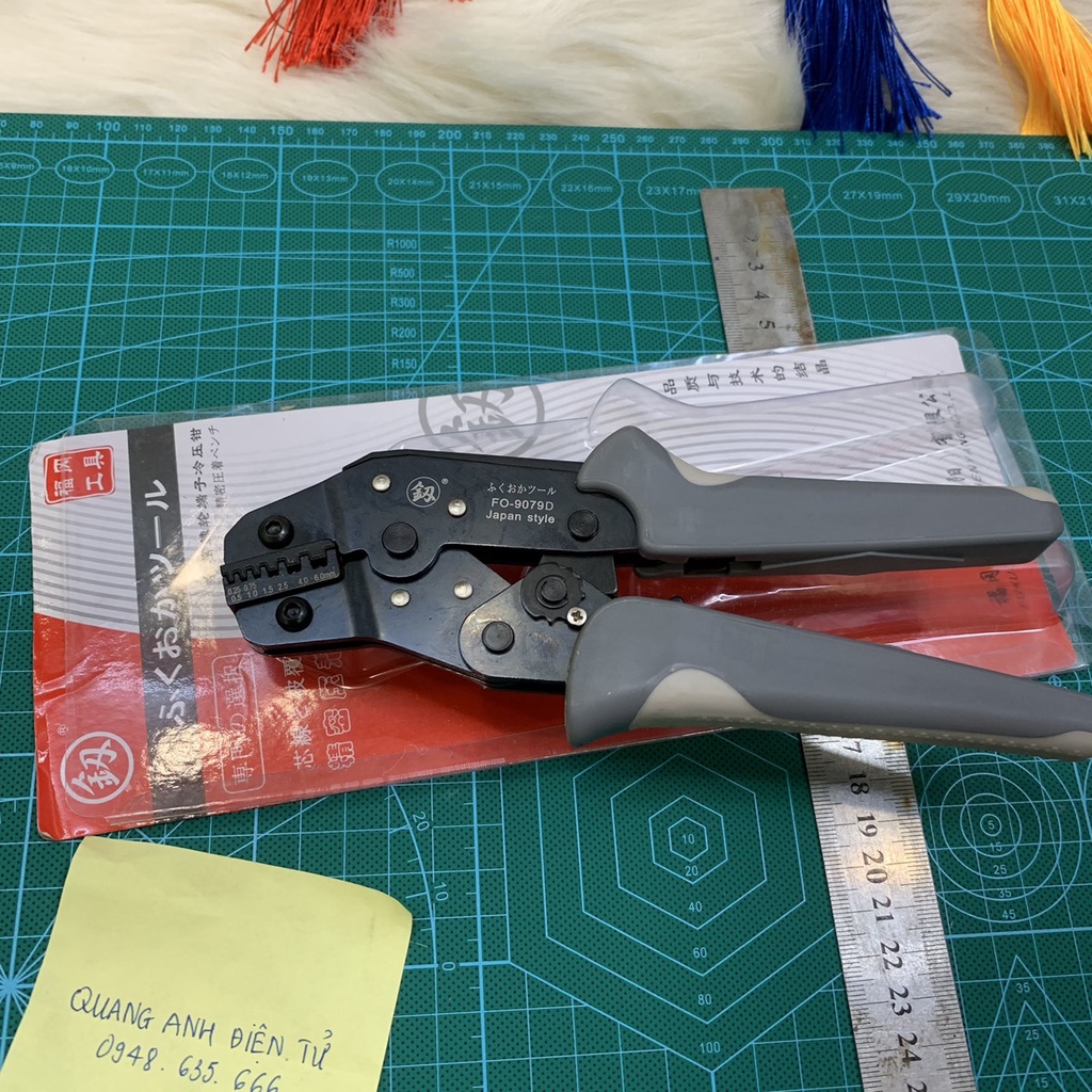 Kìm bấm cốt 2 tầng Fukuoka Nhật FO-9079A / 9079D hàm loại thường thông dụng