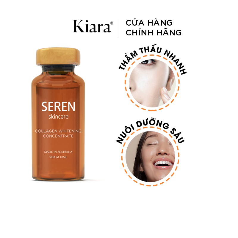 Serum dưỡng da căng bóng Seren Collagen Whitening Concentrate Úc 10ml