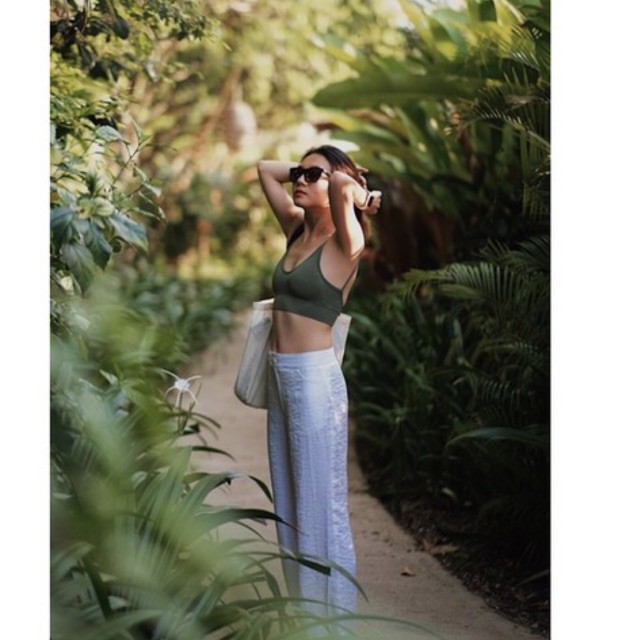 Áo 2 dây thun gân croptop (ảnh thật)