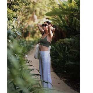 Áo 2 dây thun gân croptop
