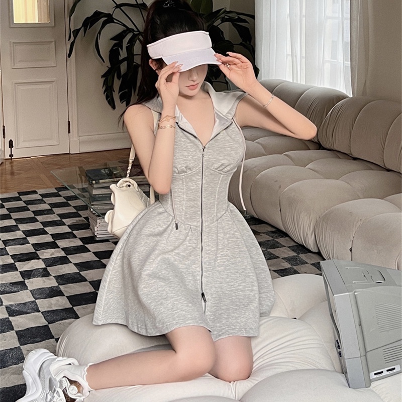 Đầm Hoodie Chữ A Dáng Rộng