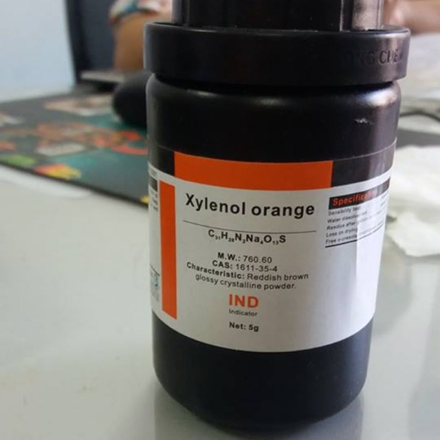 Hoá chất Xylenol cam Xylenol Orange disodium salt CAS 1611-35-4 C31H30N2Na2O13S lọ 5g