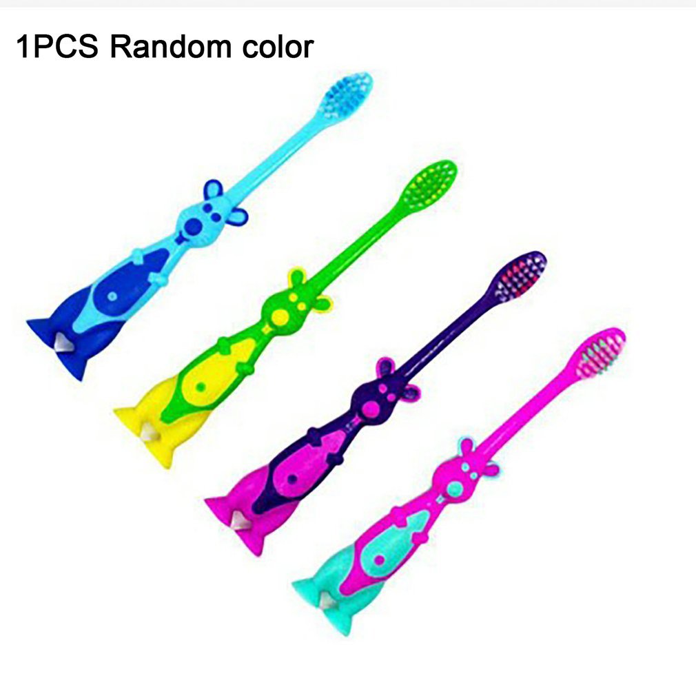 Bộ 4 cái bàn chải đánh răng lông siêu mềm hình đầu kangaroo dễ thương