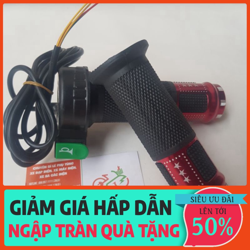 TAY GA 1 NÚT KÈN MÀU TAY GA XE ĐẠP ĐIỆN Electric Bike GIA HUY